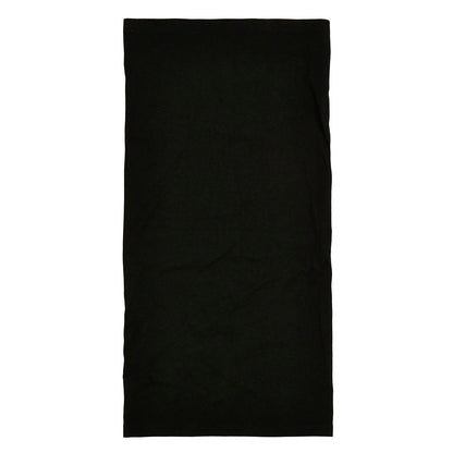 Black - Side - Build Your Brand Tube Organic Cotton Scarf