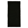 Black - Side - Build Your Brand Tube Organic Cotton Scarf