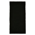 Black - Side - Build Your Brand Tube Organic Cotton Scarf