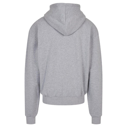 Heather Grey - Side - Build Your Brand Mens Ultra Heavyweight Full Zip Hoodie