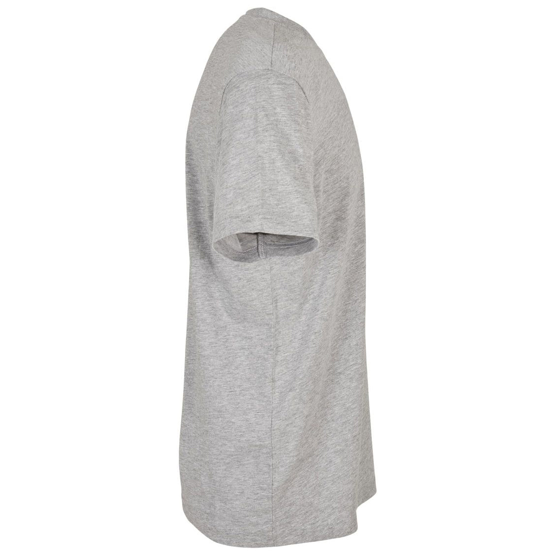 Heather Grey - Side - Build Your Brand Mens Basic Round Neck T-Shirt