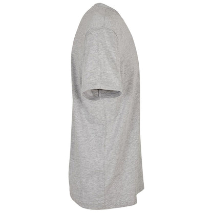 Heather Grey - Side - Build Your Brand Mens Basic Round Neck T-Shirt