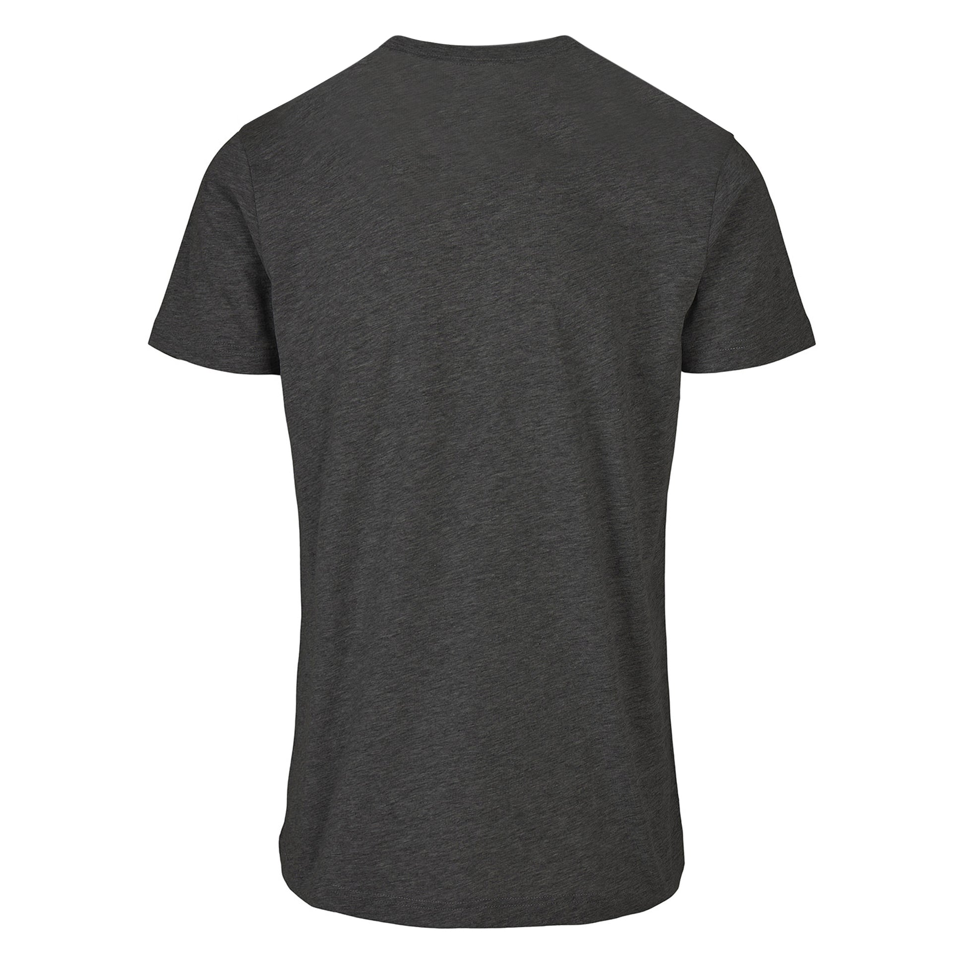 Charcoal - Back - Build Your Brand Mens Basic Round Neck T-Shirt
