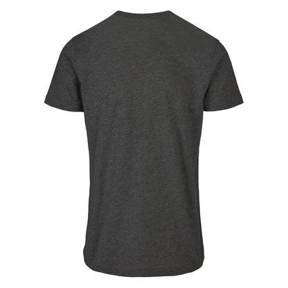 Charcoal - Back - Build Your Brand Mens Basic Round Neck T-Shirt