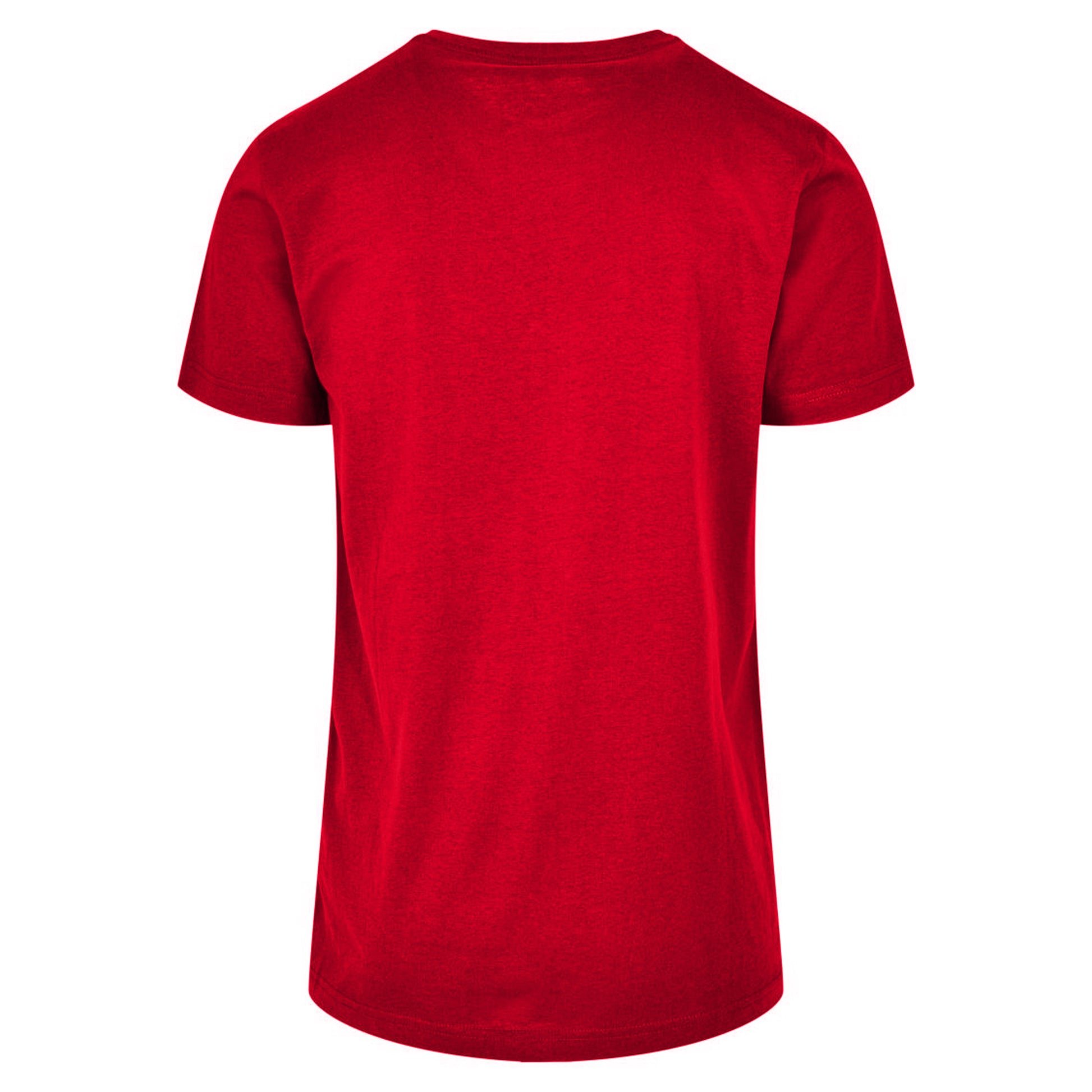 City Red - Back - Build Your Brand Mens Basic Round Neck T-Shirt