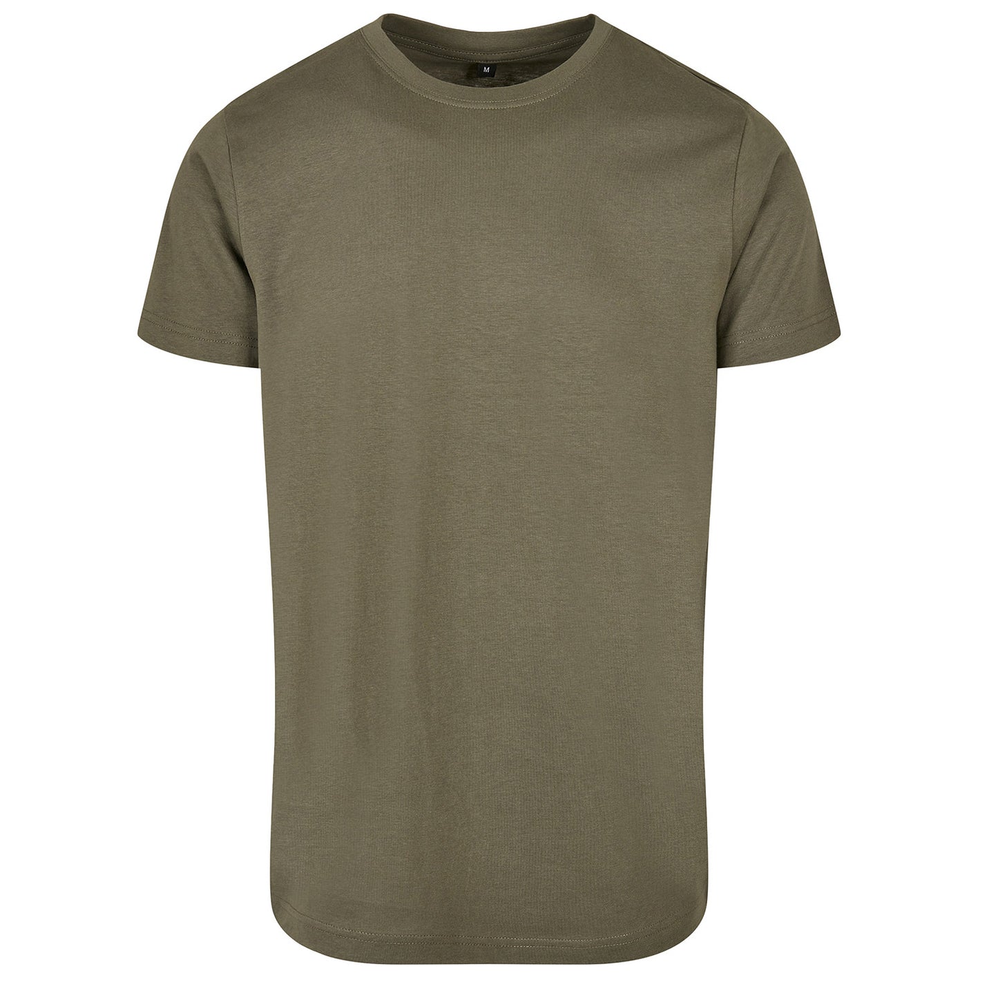 Olive - Front - Build Your Brand Mens Basic Round Neck T-Shirt