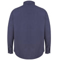 Washed Navy - Back - Front Row Mens Pull Over Cotton Drill Shirt
