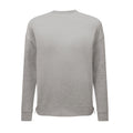 Grey - Back - TriDri Womens-Ladies Heather Recycled Side Zip Sweatshirt