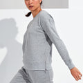 Grey - Lifestyle - TriDri Womens-Ladies Heather Recycled Side Zip Sweatshirt