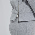 Grey - Pack Shot - TriDri Womens-Ladies Heather Recycled Side Zip Sweatshirt
