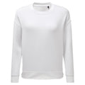White - Front - TriDri Womens-Ladies Recycled Zipped Sweatshirt