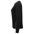 Black - Side - TriDri Womens-Ladies Recycled Zipped Sweatshirt