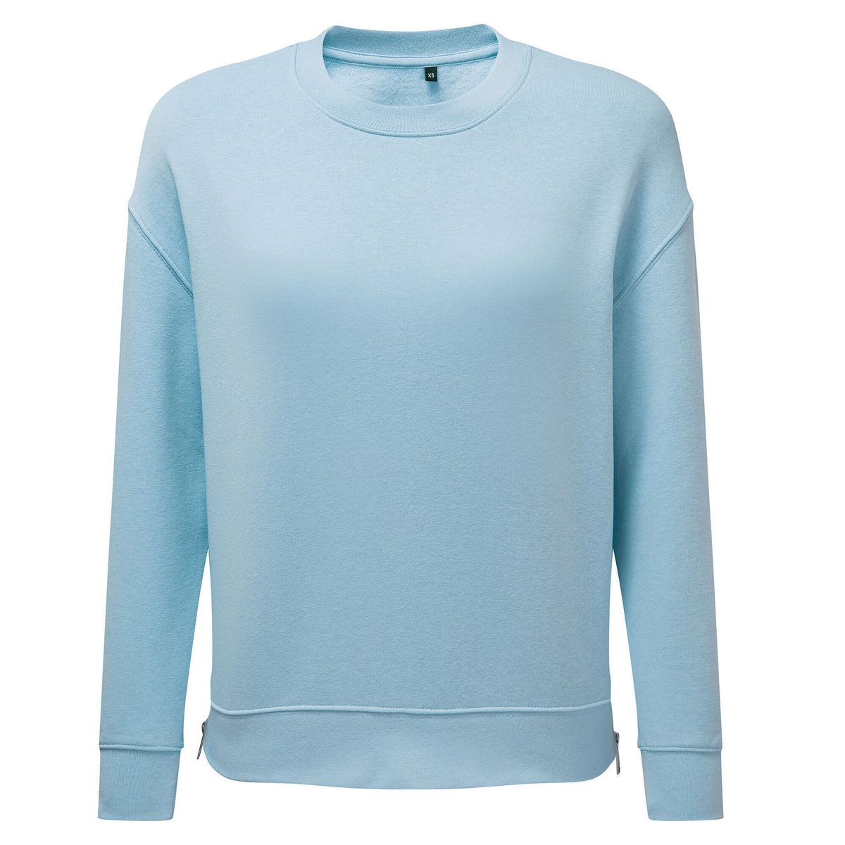 Sky Blue - Front - TriDri Womens-Ladies Recycled Zipped Sweatshirt