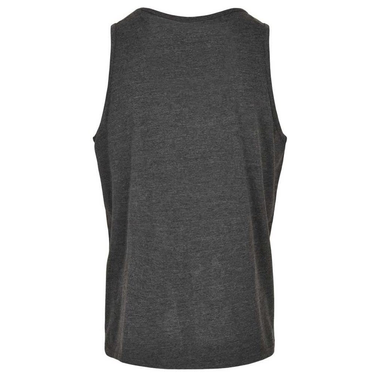 Charcoal - Back - Build Your Brand Mens Basic Tank Top