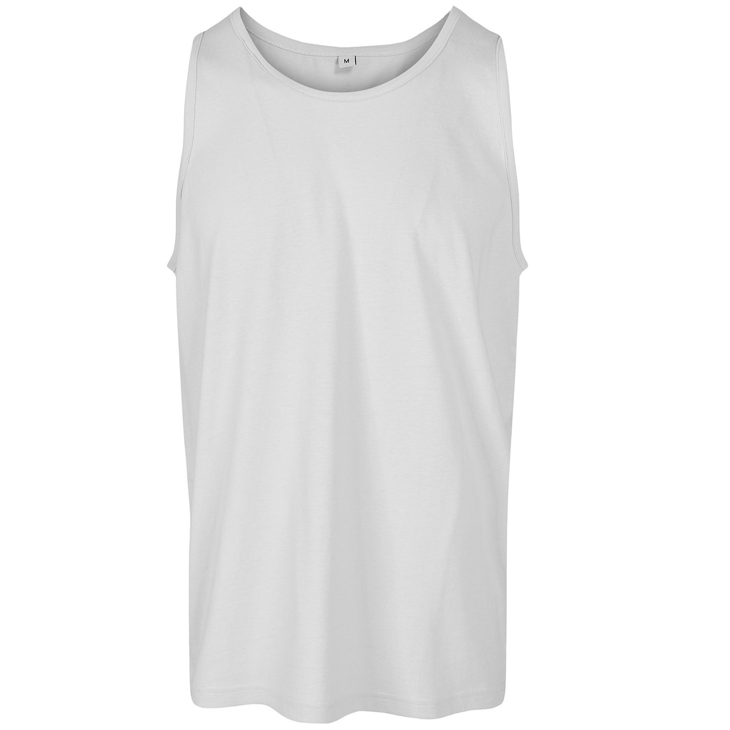 White - Front - Build Your Brand Mens Basic Tank Top