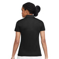 Black-White - Back - Nike Womens-Ladies Victory Solid Polo Shirt