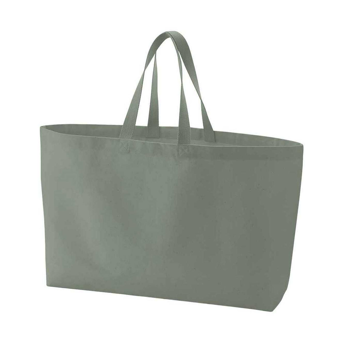 Dusty Green - Back - Westford Mill Canvas Oversized Tote Bag