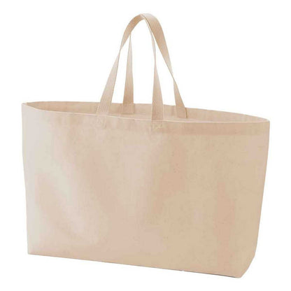 Peach - Back - Westford Mill Canvas Oversized Tote Bag
