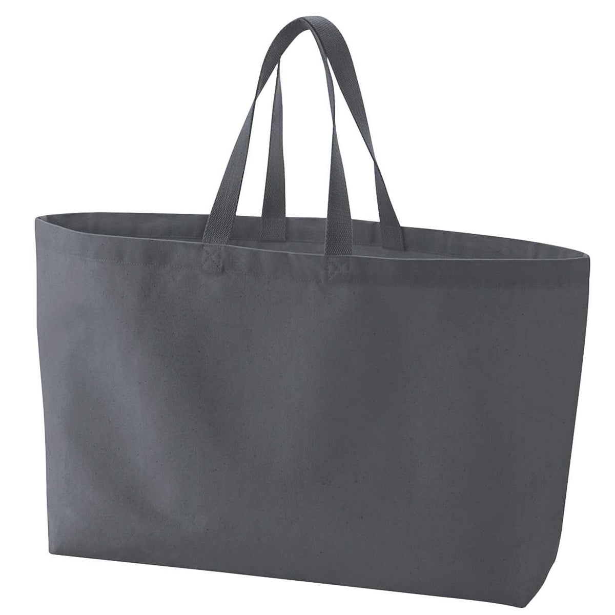 Graphite Grey - Back - Westford Mill Canvas Oversized Tote Bag