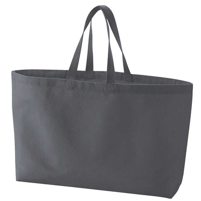 Graphite Grey - Back - Westford Mill Canvas Oversized Tote Bag