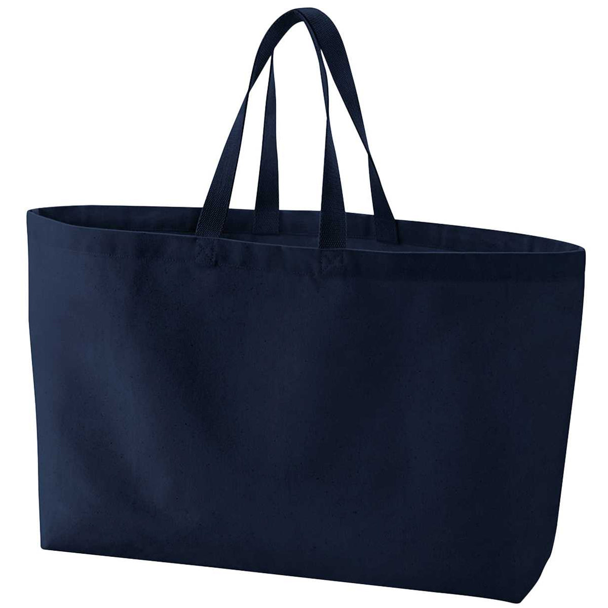 French Navy - Back - Westford Mill Canvas Oversized Tote Bag