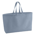 Dusty Blue - Front - Westford Mill Canvas Oversized Tote Bag
