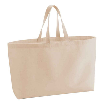 Peach - Front - Westford Mill Canvas Oversized Tote Bag