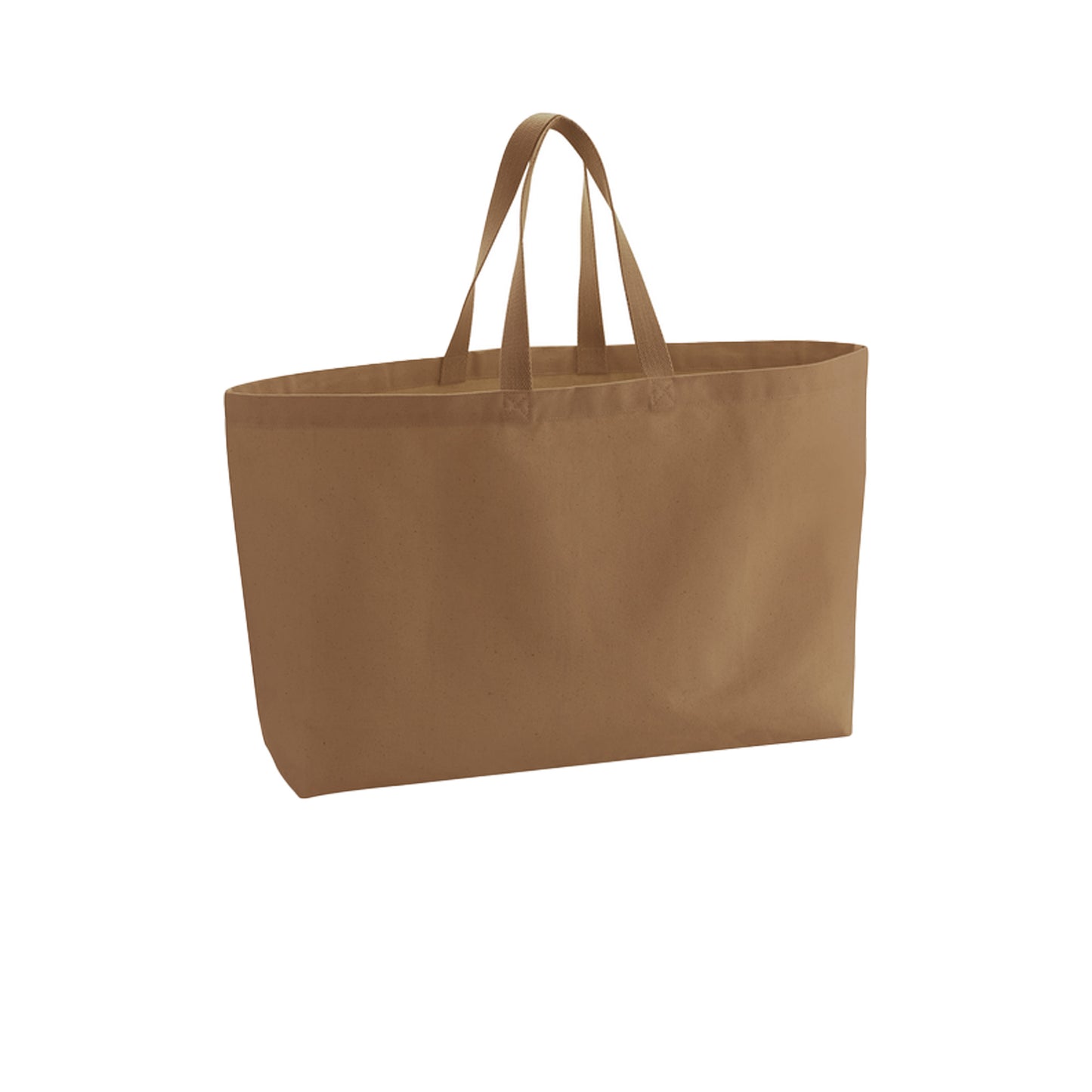 Caramel - Front - Westford Mill Canvas Oversized Tote Bag