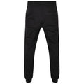 Black - Back - Build Your Brand Mens Basic Organic Jogging Bottoms