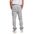 Heather Grey - Side - Build Your Brand Mens Basic Organic Jogging Bottoms