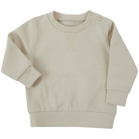 Light Stone - Front - Larkwood Baby Sustainable Sweatshirt
