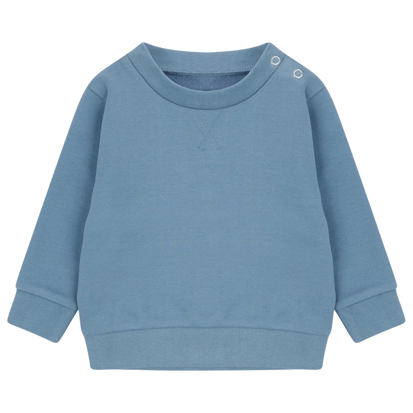 Stone Blue - Front - Larkwood Baby Sustainable Sweatshirt