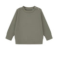 Khaki - Front - Larkwood Baby Sustainable Sweatshirt
