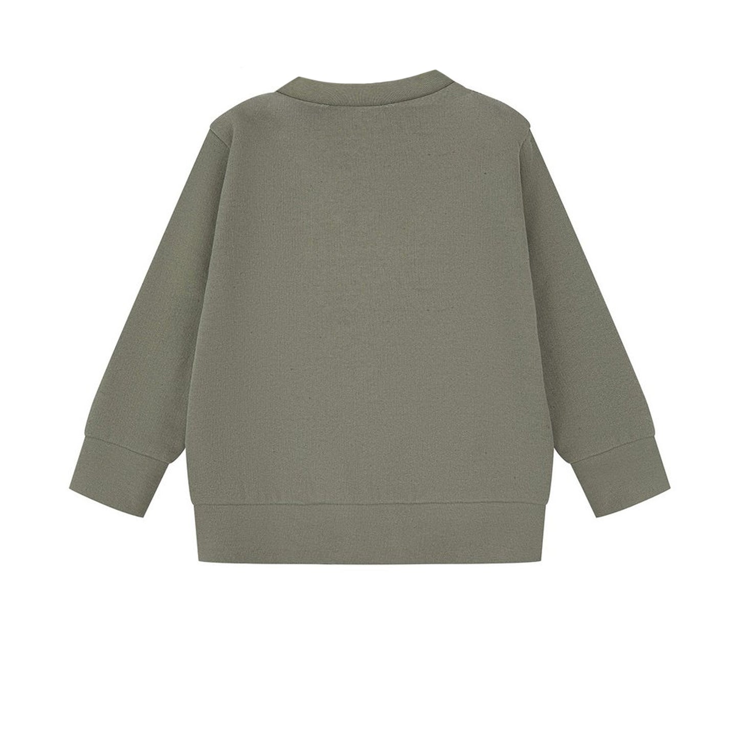Khaki - Back - Larkwood Baby Sustainable Sweatshirt