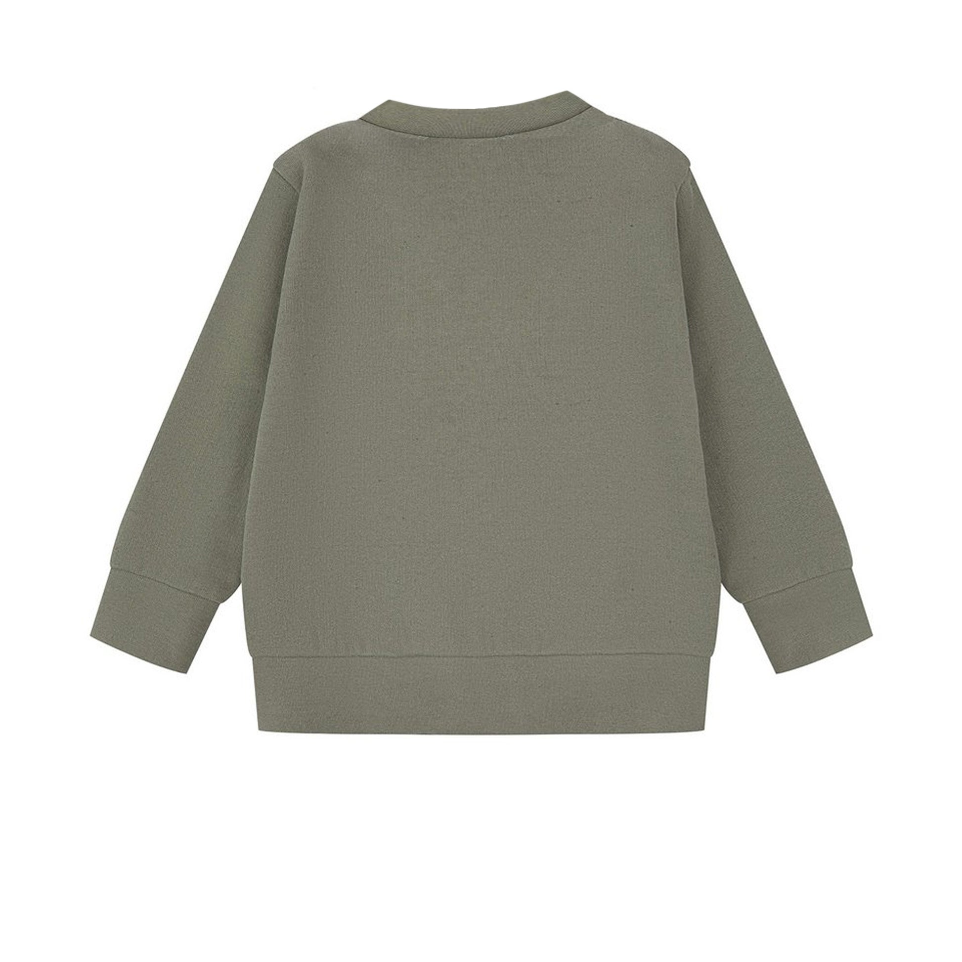 Khaki - Back - Larkwood Baby Sustainable Sweatshirt