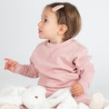 Soft Pink - Side - Larkwood Baby Sustainable Sweatshirt