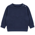 Navy - Front - Larkwood Baby Sustainable Sweatshirt