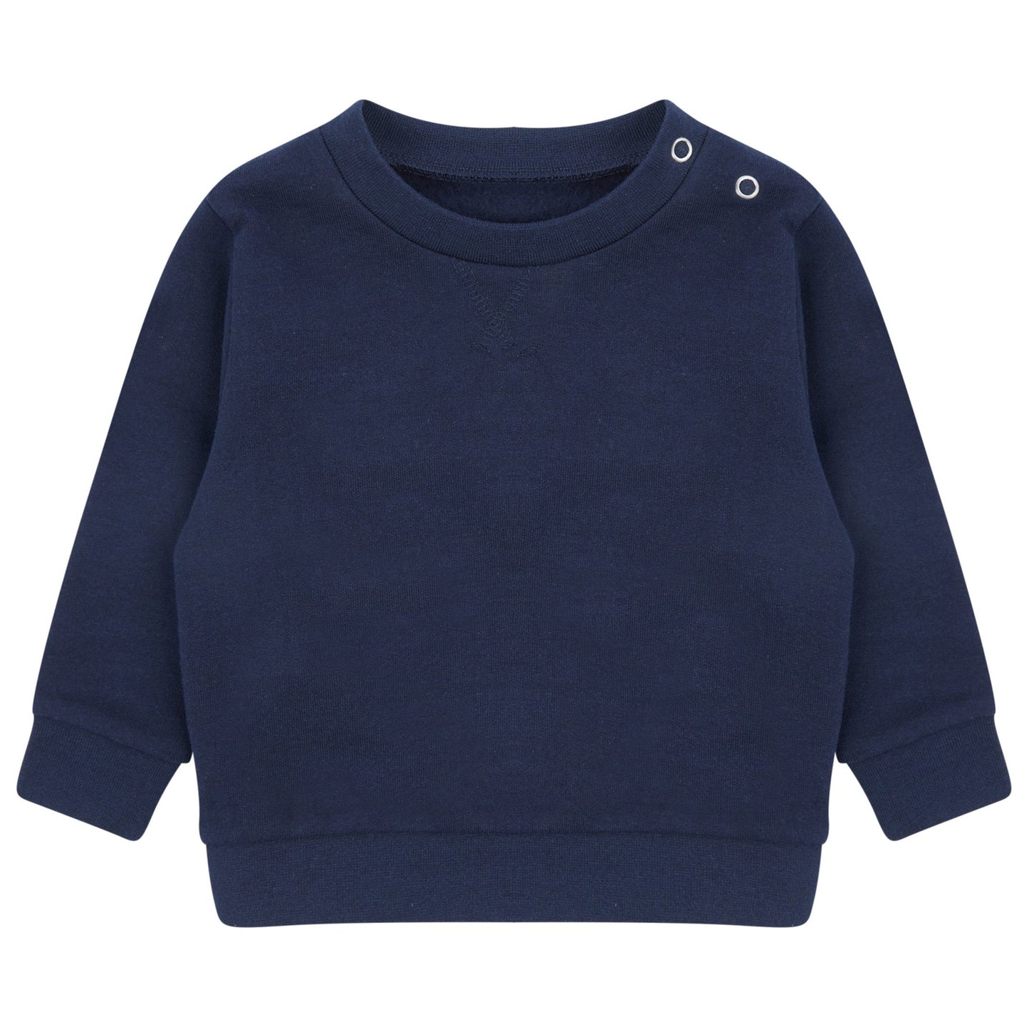 Navy - Front - Larkwood Baby Sustainable Sweatshirt