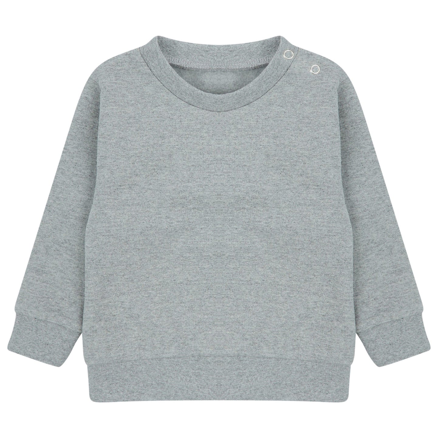 Heather Grey - Front - Larkwood Baby Sustainable Sweatshirt