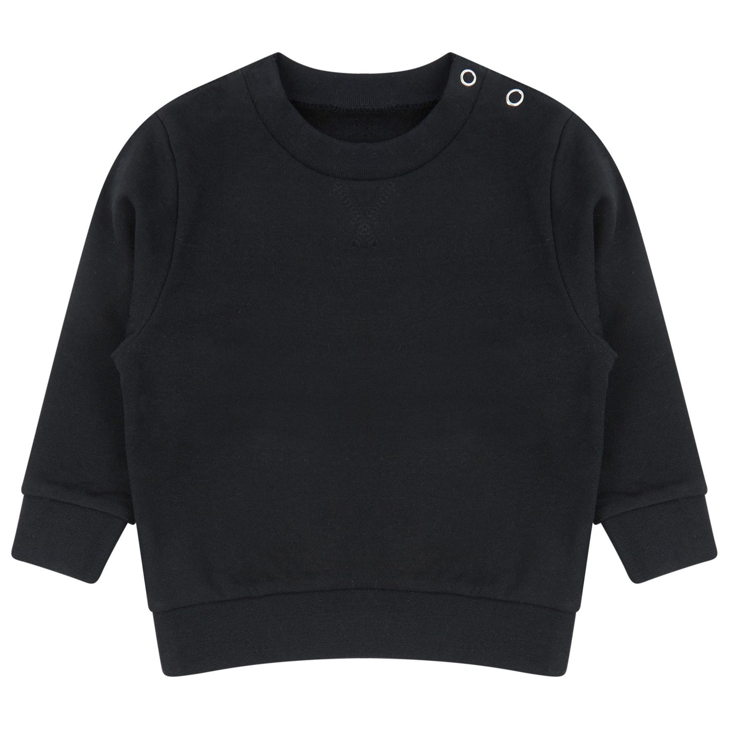 Black - Front - Larkwood Baby Sustainable Sweatshirt