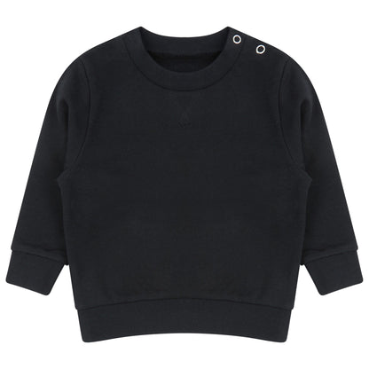 Black - Front - Larkwood Baby Sustainable Sweatshirt