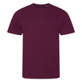 Burgundy - Front - Awdis Mens Cascade Ecologie Organic T-Shirt