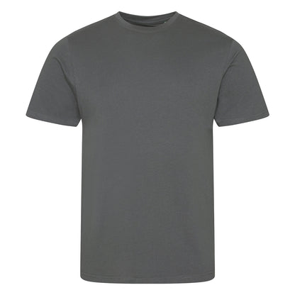 Charcoal - Front - Awdis Mens Cascade Ecologie Organic T-Shirt