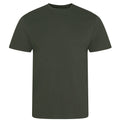 Olive Green - Front - Awdis Mens Cascade Ecologie Organic T-Shirt