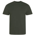 Olive Green - Front - Awdis Mens Cascade Ecologie Organic T-Shirt