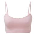 Light Pink - Front - TriDri Womens-Ladies Melange Seamless 3D Sports Bra