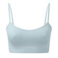 Sky Blue - Front - TriDri Womens-Ladies Melange Seamless 3D Sports Bra