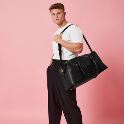 Black - Back - Bagbase Womens-Ladies Boutique Weekender Holdall