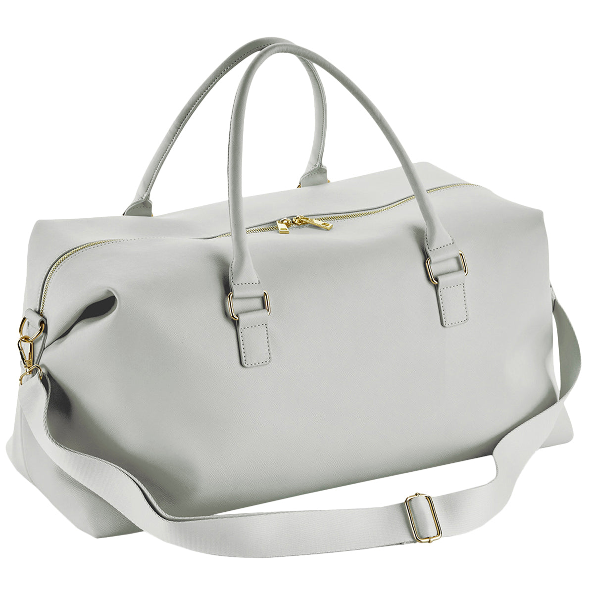 Soft Grey - Front - Bagbase Womens-Ladies Boutique Weekender Holdall