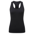 Black - Front - TriDri Womens-Ladies Recycled Seamless 3D Vest